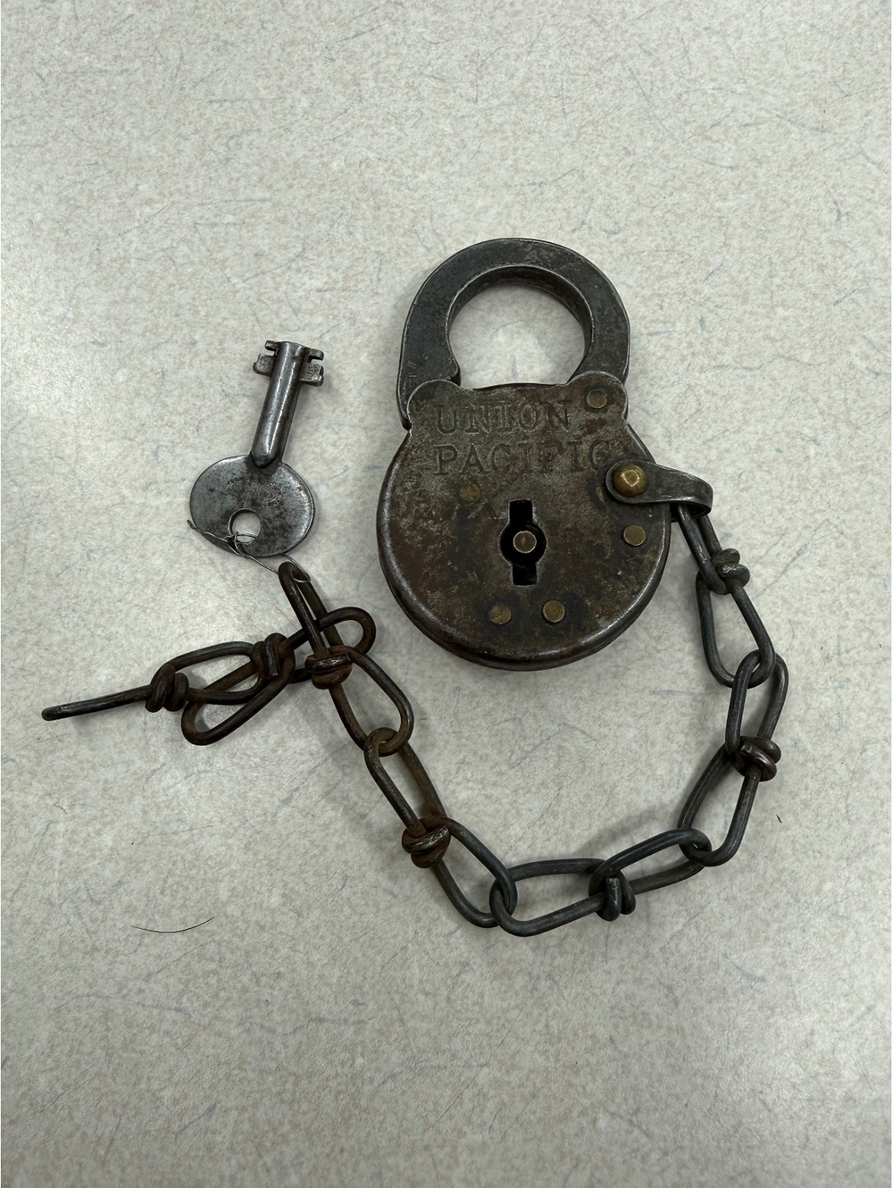 Antique 1914 UP RR Padlock